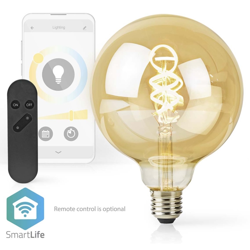 Світлодіодна лампочка з регулюванням яскравості E27/4,9W/230V Wi-Fi 1800-6500K