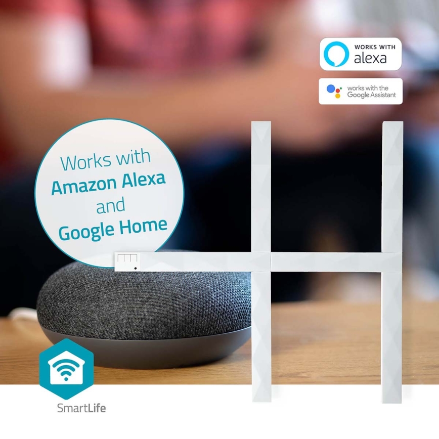 Світлодіодна RGBW розумна димована стрічка SmartLife LED/8W/230V Wi-Fi Tuya + дистанційне керування