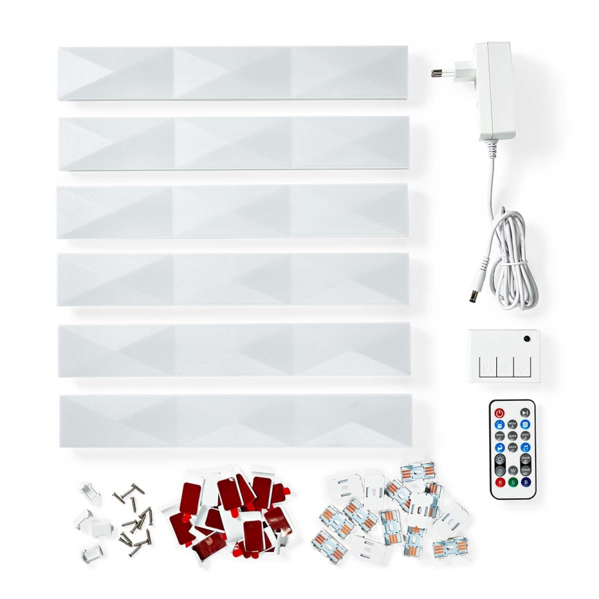 Світлодіодна RGBW розумна димована стрічка SmartLife LED/8W/230V Wi-Fi Tuya + дистанційне керування