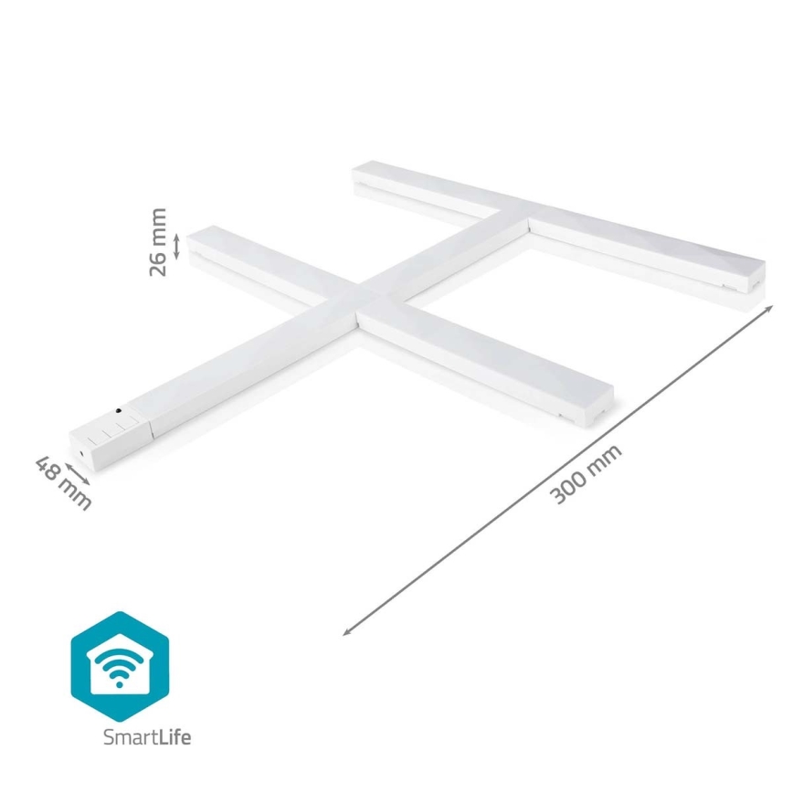 Світлодіодна RGBW розумна димована стрічка SmartLife LED/8W/230V Wi-Fi Tuya + дистанційне керування