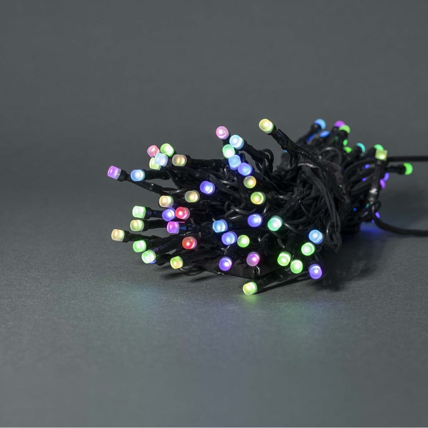Светодиодная уличная рождественская RGB-гирлянда 42xLED/8 функций 8 м IP65 Wi-Fi Tuya
