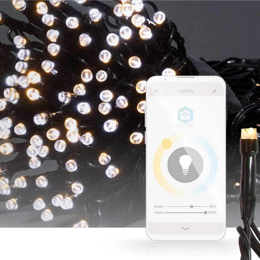 Різдвяна LED гірлянда 200xLED/8 функцій 25м IP65 Wi-Fi Tuya