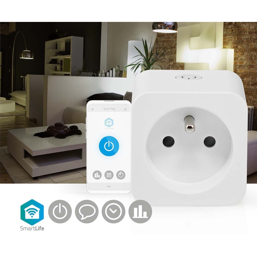 Умная розетка 3680W/230V/Тип E/16A Wi-Fi