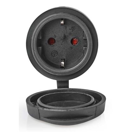 Умная розетка 3680W/230V/Schuko Type F/16A Wi-Fi IP44 черная