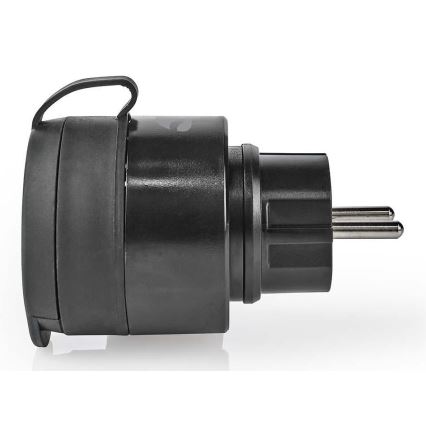 Умная розетка 3680W/230V/Schuko Type F/16A Wi-Fi IP44 черная