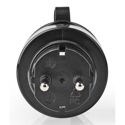 Умная розетка 3680W/230V/Schuko Type F/16A Wi-Fi IP44 черная