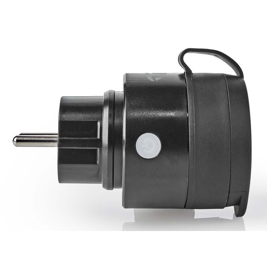 Умная розетка 3680W/230V/Schuko Type F/16A Wi-Fi IP44 черная