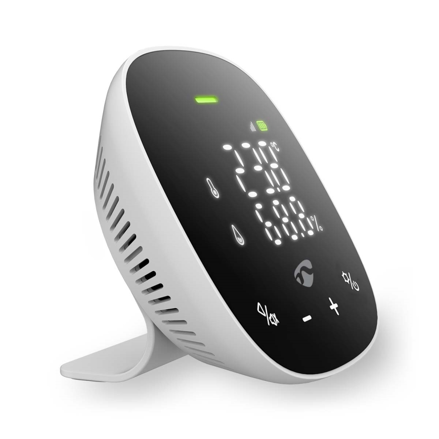 Умный датчик качества воздуха со светодиодным дисплеем SmartLife Wi-Fi