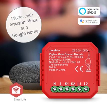 Умный переключатель геаражной двери SmartLife Zigbee Tuya