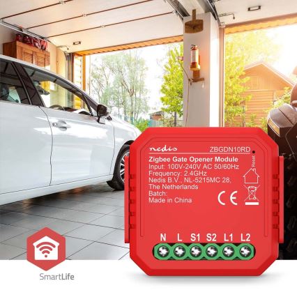 Умный переключатель геаражной двери SmartLife Zigbee Tuya