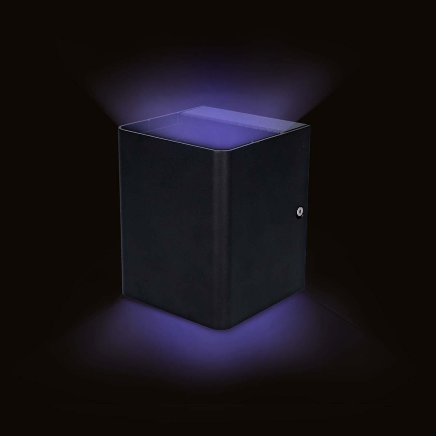 LED RGBW регульований зовнішній настінний світильник SmartLife LED/12W/230V IP65 Wi-Fi Tuya чорний