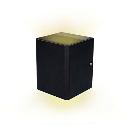 LED RGBW регульований зовнішній настінний світильник SmartLife LED/12W/230V IP65 Wi-Fi Tuya чорний