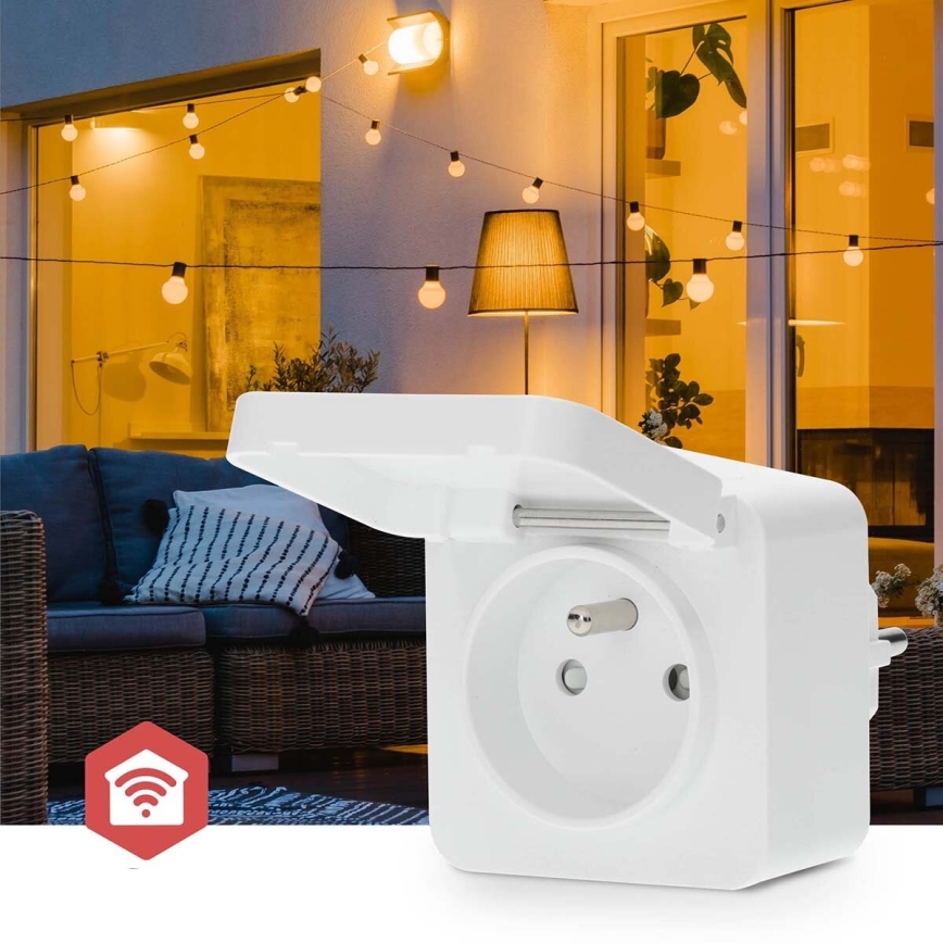 Розумна розетка Smartlife 3680W/230V/ Typ E/16A Wi-Fi Tuya IP44