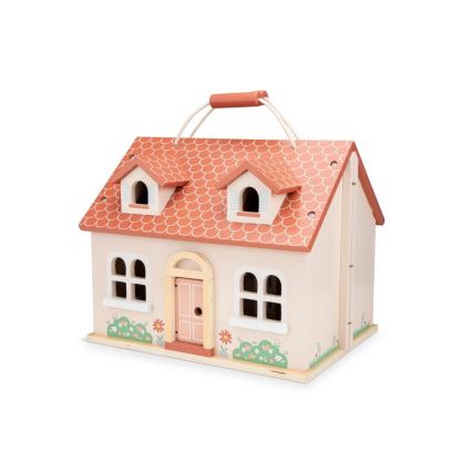 New Classic Toys - Деревянный кукольный домик красный