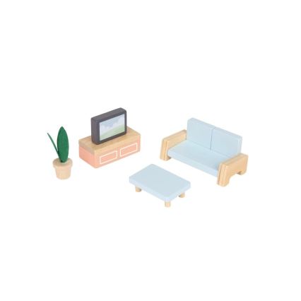 New Classic Toys - Деревянный кукольный домик красный