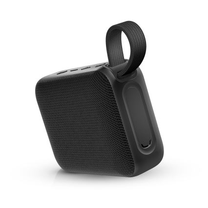 Niceboy Atom 4 - Светодиодная беспроводная колонка с микрофоном 6W/1000 mAh IP67 черный