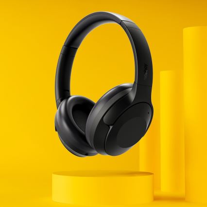 Niceboy Aura 5 ANC - Бездротові навушники з мікрофоном та активним шумозаглушенням, чорні