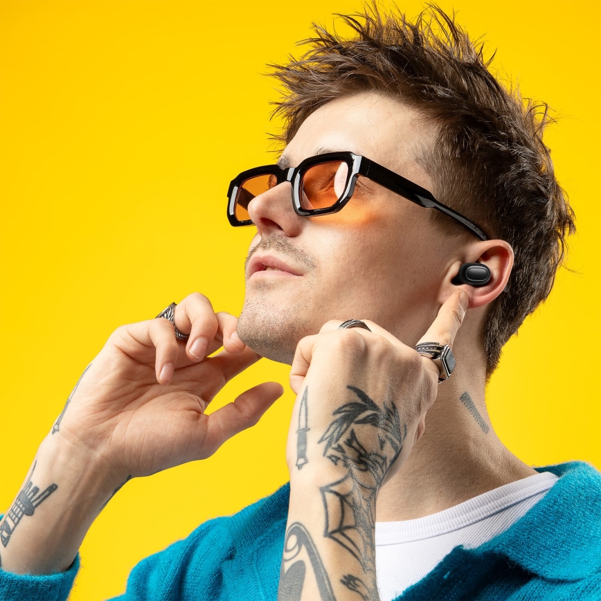 Niceboy HIVE Podsie 4 - Бездротові навушники IP54 чорний