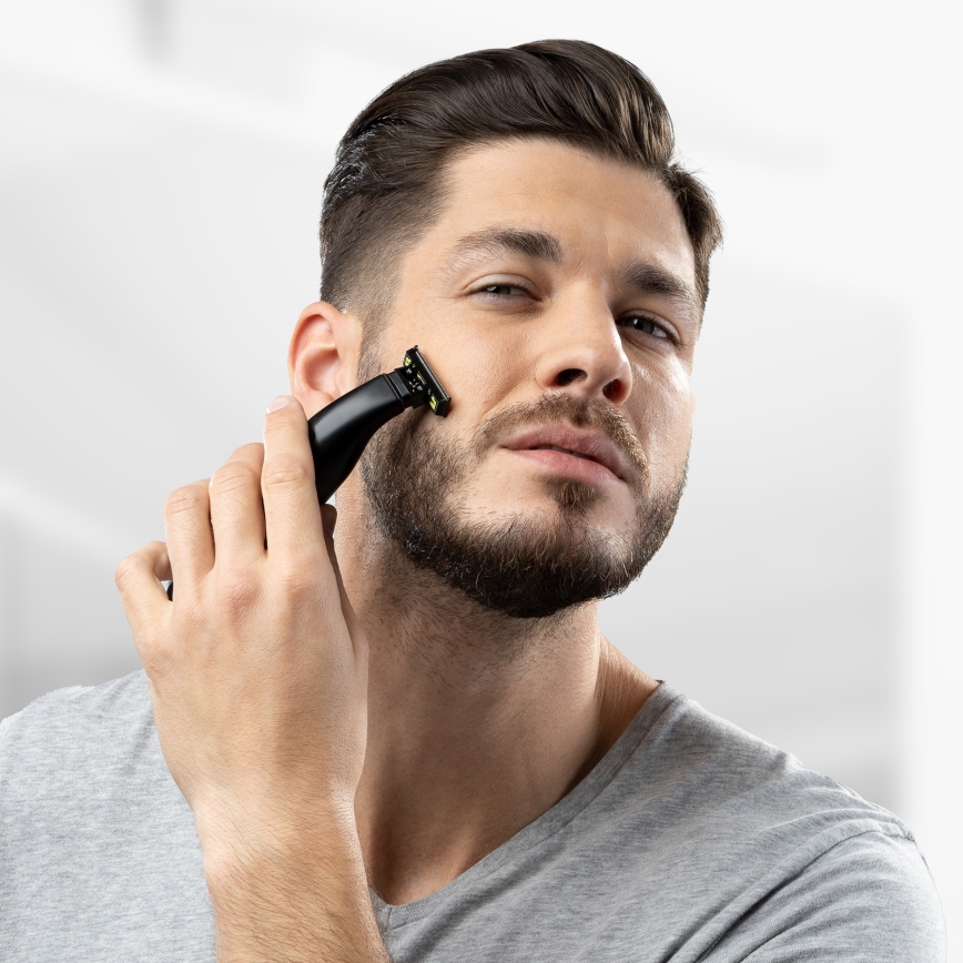 Niceboy ION AirBlade - Тример для бороди 5W/5V 800 mAh IPX6 чорний