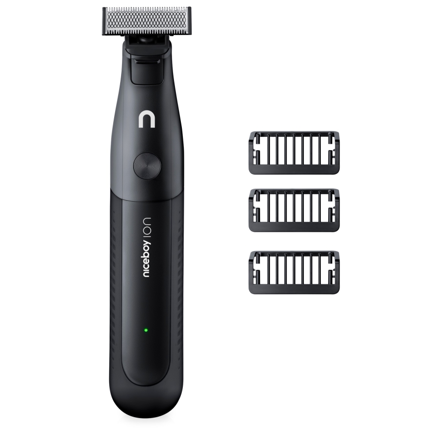 Niceboy ION AirBlade - Тример для бороди 5W/5V 800 mAh IPX6 чорний