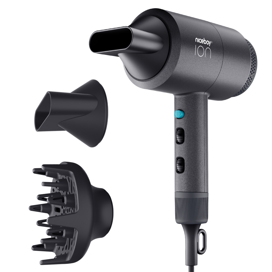 Niceboy ION AirSonic STAR - Фен 2100W/230V черный