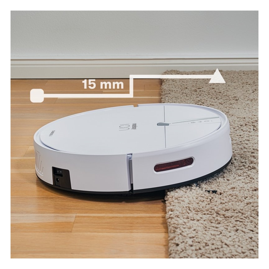 Niceboy ION Charles i4 - Розумний робот-пилосос 2в1 4400 mAh Wi-Fi білий + пульт дистанційного керування