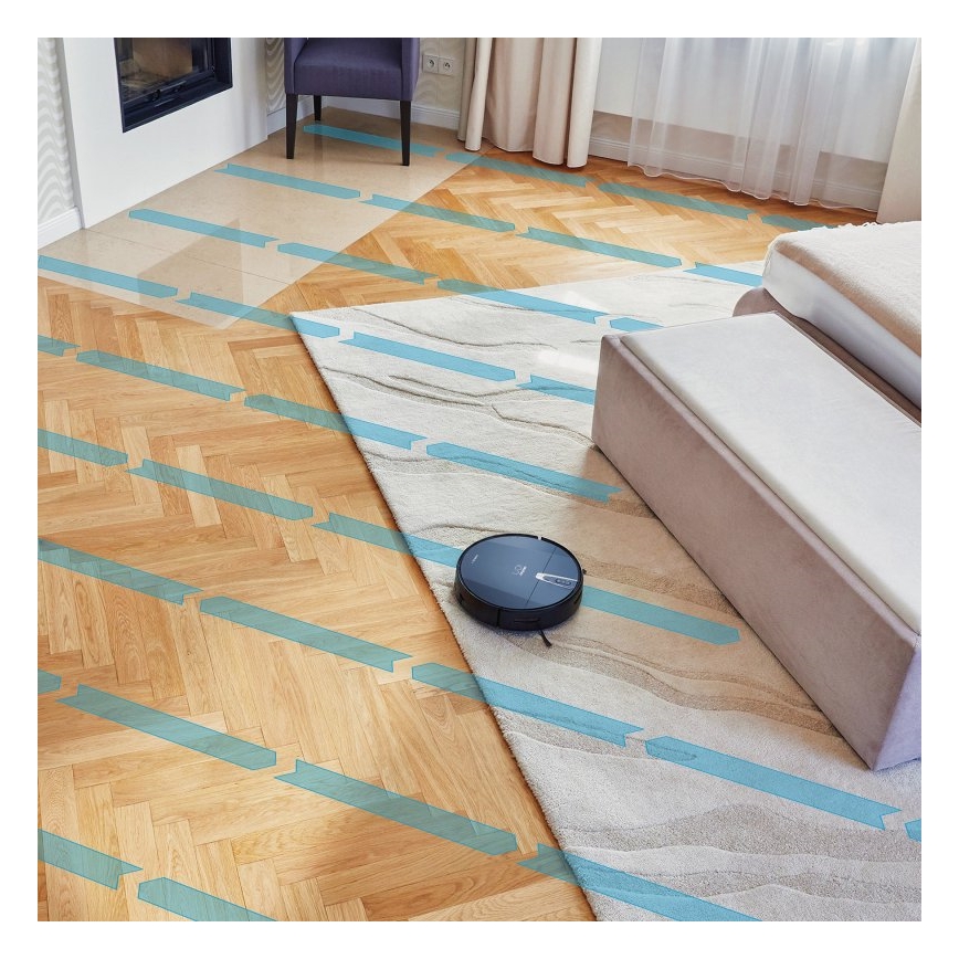 Niceboy ION Charles i4 - Розумний робот-пилосос 2в1 4400 mAh Wi-Fi чорний + пульт дистанційного керування