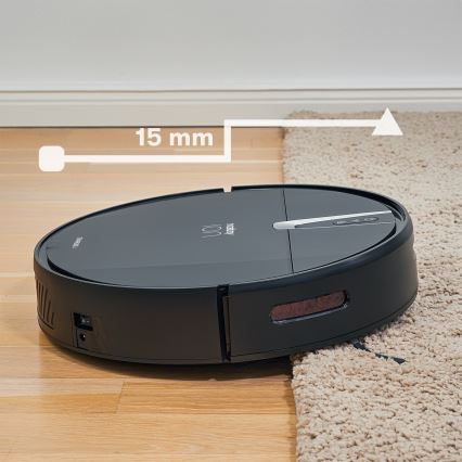 Niceboy ION Charles i4 - Розумний робот-пилосос 2в1 4400 mAh Wi-Fi чорний + пульт дистанційного керування