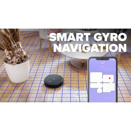 Niceboy ION Charles i6 - Умный робот-пылесос 2в1 2600 mAh Wi-Fi черный