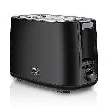 Niceboy ION Cruncher C1 - Тостер з двома отворами і обсмажувачем 750W/230V чорний