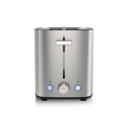 Niceboy ION Cruncher C4 - Тостер на два отделения и ростером 850W/230V нержавеющая сталь