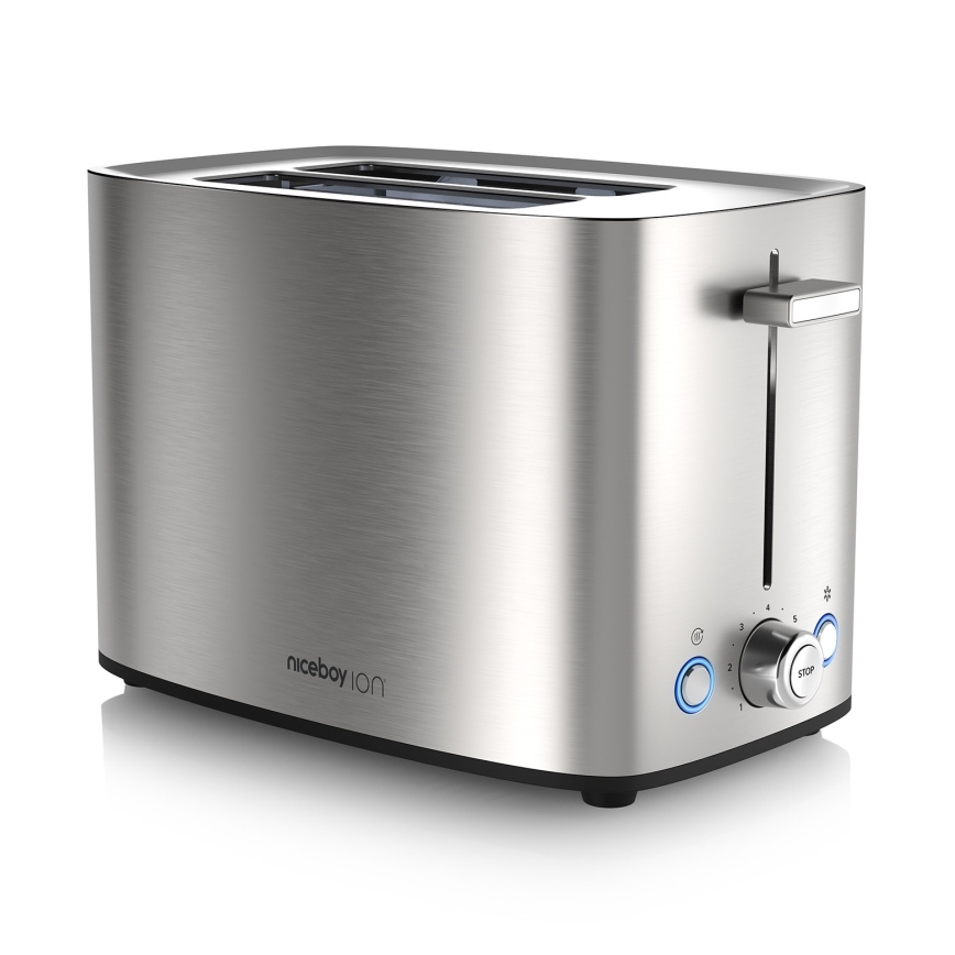 Niceboy ION Cruncher C4 - Тостер з двома отворами і обсмажувачем 850W/230V нержавіюча сталь
