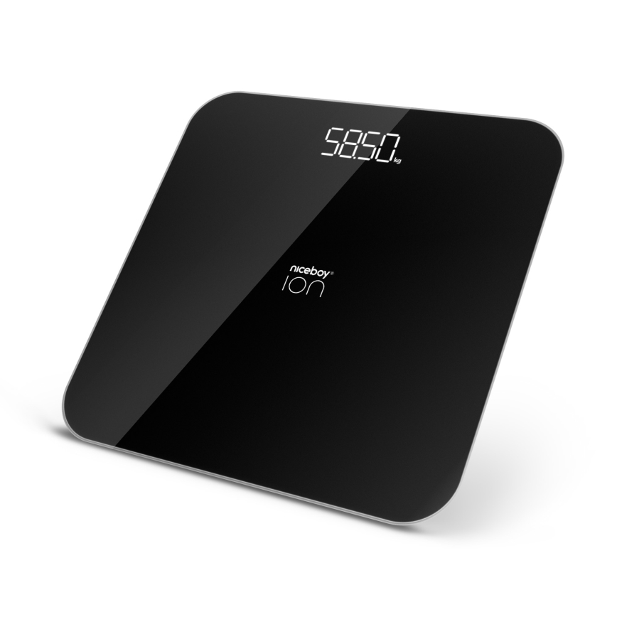 Niceboy ION FitScale - Цифрові ваги 3xAAA чорний