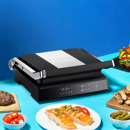 Niceboy ION Grillmaster - Контактный гриль 2000W/230V черный/матовый хром