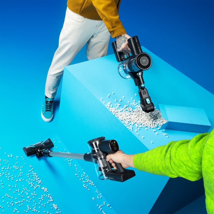 Niceboy ION Hurricane H5 Plus - Бездротовий пилосос-щітка 2 в 1 140 Вт/2200 мАг чорний