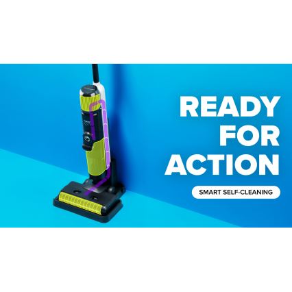 Niceboy ION Hurricane W9 - Бездротовий стрижневий пилосос 2в1 180W/2600 mAh чорний