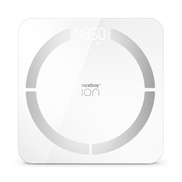 Niceboy ION SmartScale - Розумні цифрові персональні ваги 3xAAA білий