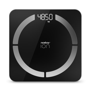 Niceboy ION SmartScale - Розумні цифрові персональні ваги 3xAAA чорний