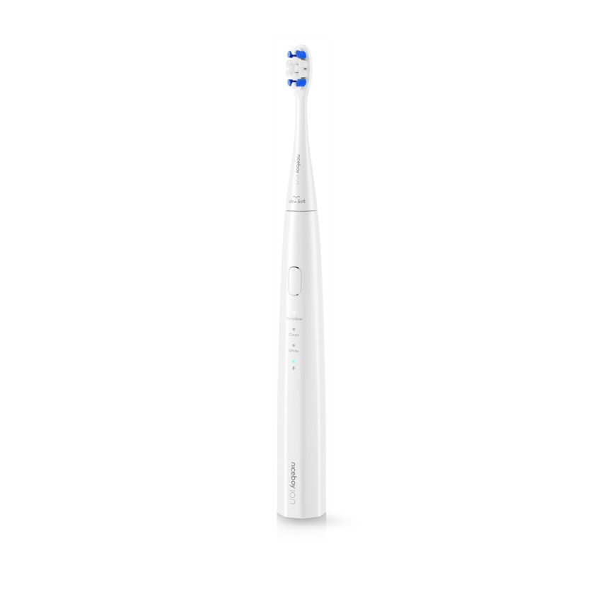 Niceboy ION Sonic Kids - Дитяча звукова зубна щітка 500 mAh IPX7 білий
