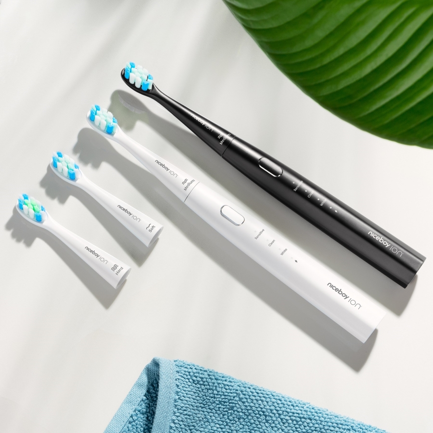 Niceboy ION Sonic Lite - Звуковая зубная щетка 500 mAh IPX7 черный