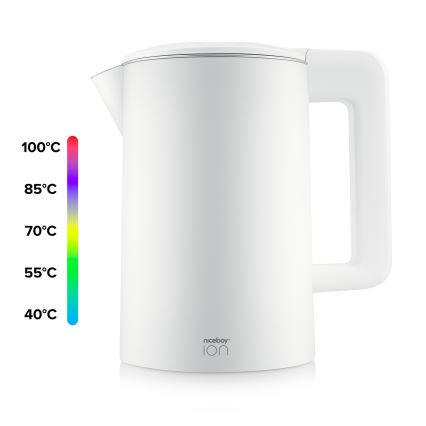 Niceboy ION ThermoKettle TK5 - Электрочайник с терморегуляцией 1,7 л 2200W/230V белый