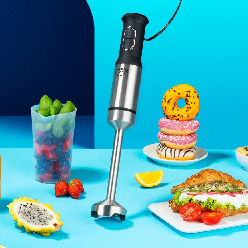 Niceboy ION Twister T2 - Погружной блендер 1200W/230V нержавеющая сталь/черный