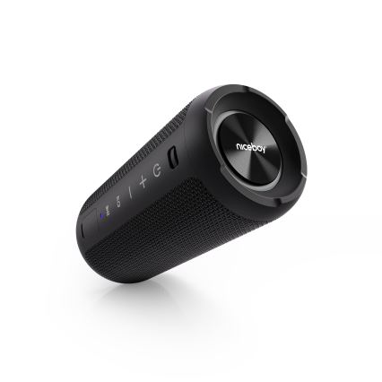 Niceboy Orion - LED беспроводная колонка с микрофоном 24 Вт/2200 мАч IPX7 черный
