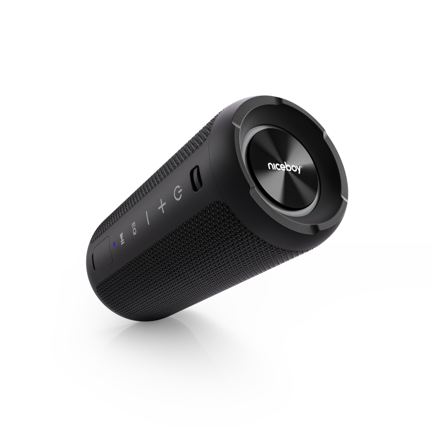 Niceboy Orion - Светодиодная беспроводная колонка с микрофоном 24W/2200 mAh IPX7 черный