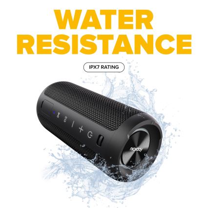 Niceboy Orion - Светодиодная беспроводная колонка с микрофоном 24W/2200 mAh IPX7 черный