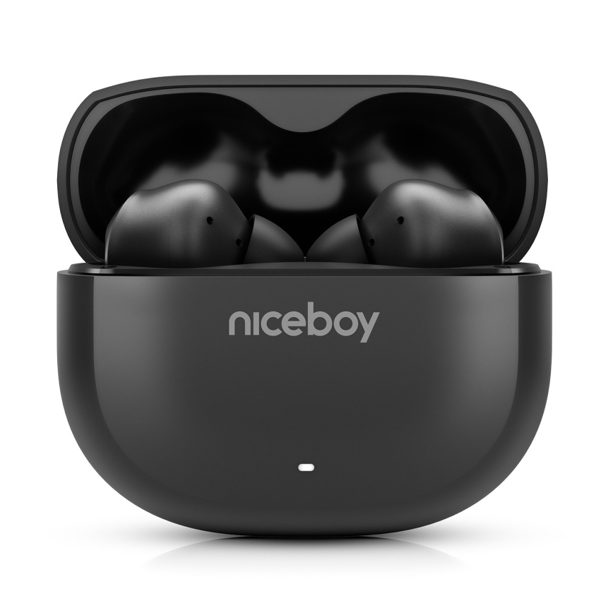 Niceboy Pins 4 - Беспроводные наушники c ANC 400 mAh + 2x 50 mAh IPX4 черный