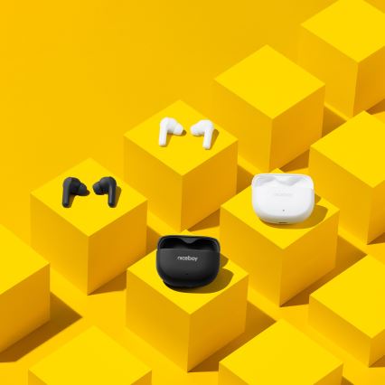 Niceboy Pins 4 - Безпровідні навушники з ANC 400 мАг + 2x 50 мАг IPX4 чорний