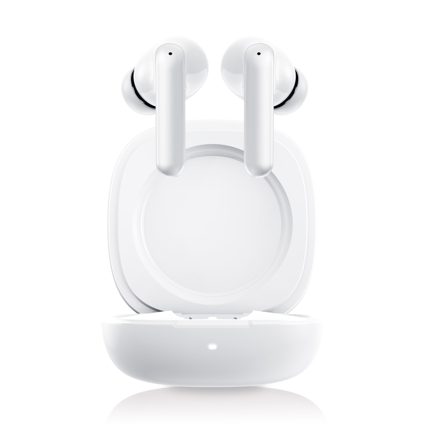 Niceboy Pins 4 PRO - Беспроводные наушники с активным шумоподавлением ANC 380 мАч + 2x 35 мАч, степень защиты IP54, белые