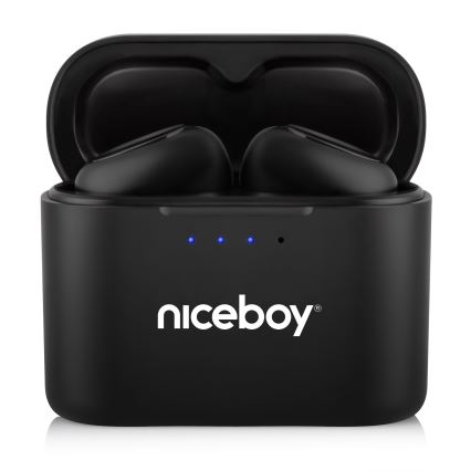 Niceboy Podsie 4 - беспроводные наушники с защитой IP54, чёрные