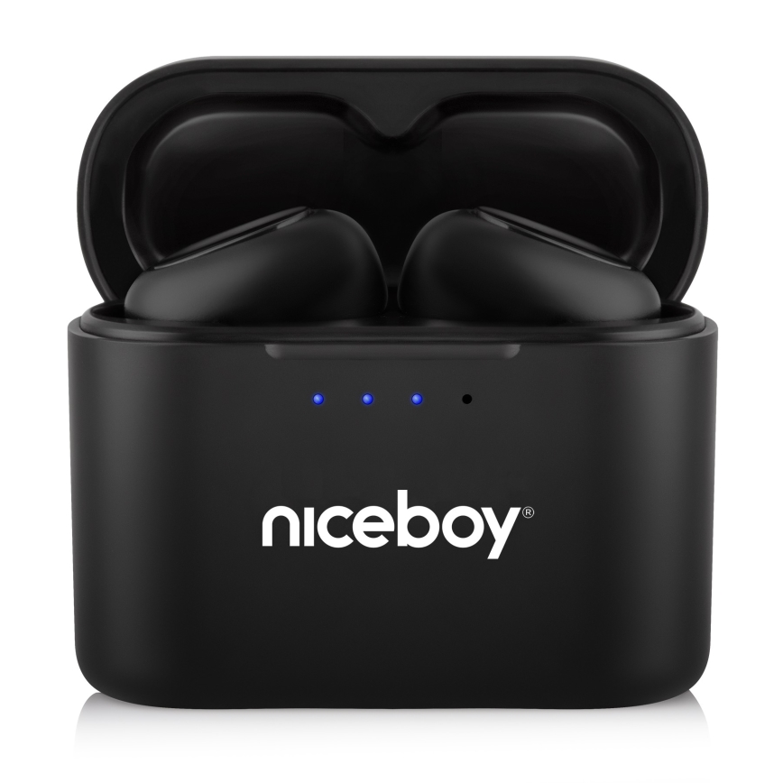 Niceboy Podsie 4 - беспроводные наушники с защитой IP54, чёрные